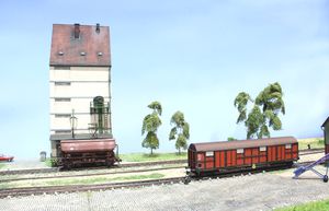 SNCF-Güterwagen in Schaplingen